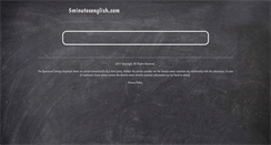 Desktop Screenshot of 5minutesenglish.com