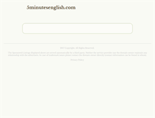 Tablet Screenshot of 5minutesenglish.com